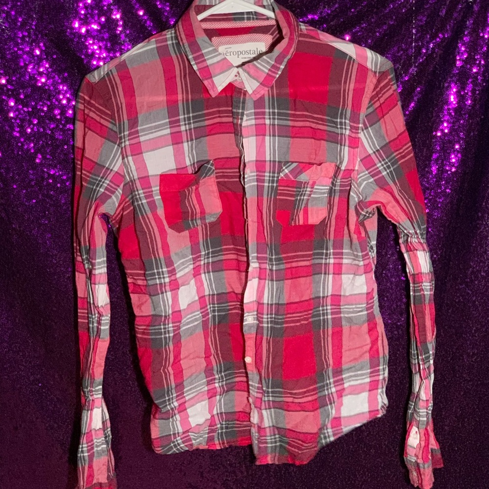 Plaid Button-Up